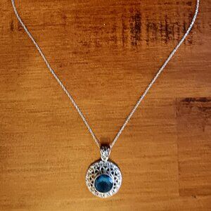 Sterling Silver Necklace with Stunning Filigree Pendant